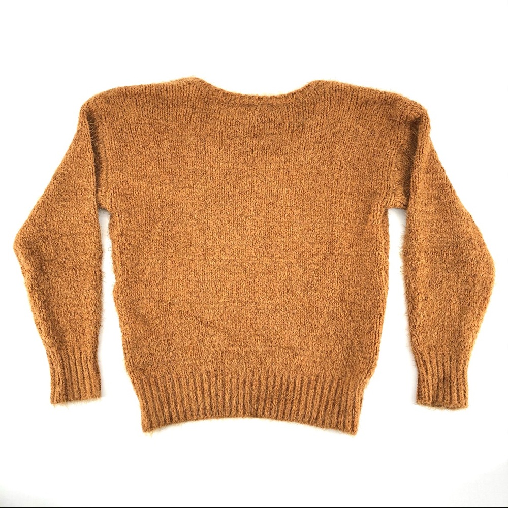 BP. Brown Knit V-Neck Sweater - Picture 3 of 3